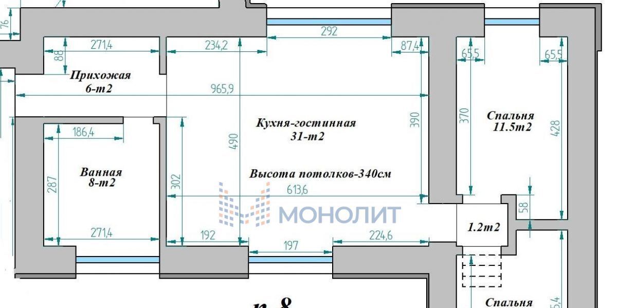 квартира г Нижний Новгород р-н Нижегородский ул Магистральная 136в д. Афонино фото 4