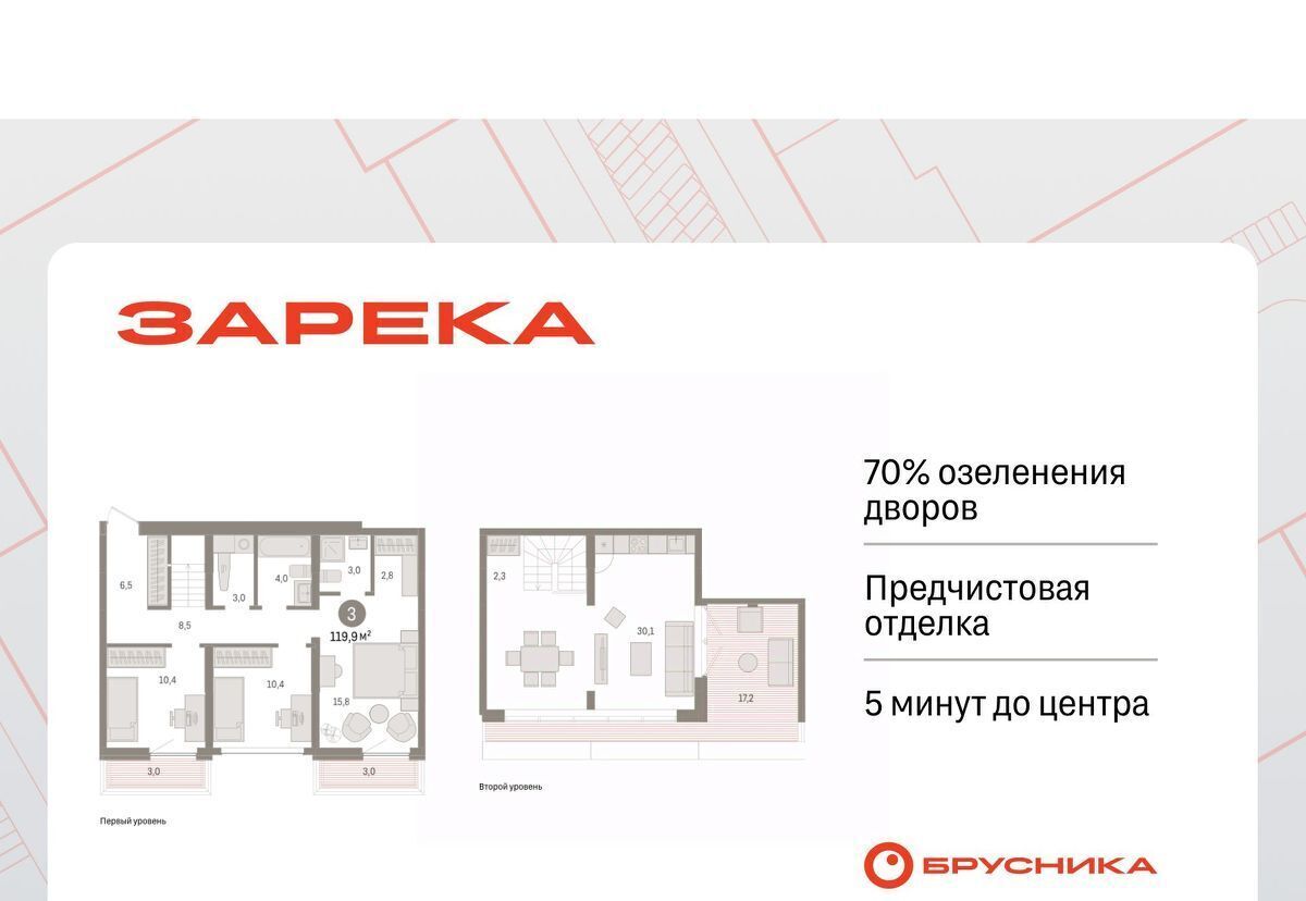 квартира г Тюмень р-н Центральный ул Мысовская 26к/1 фото 1