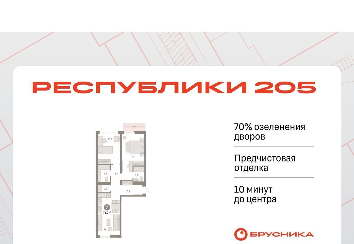 квартира г Тюмень р-н Ленинский фото 1
