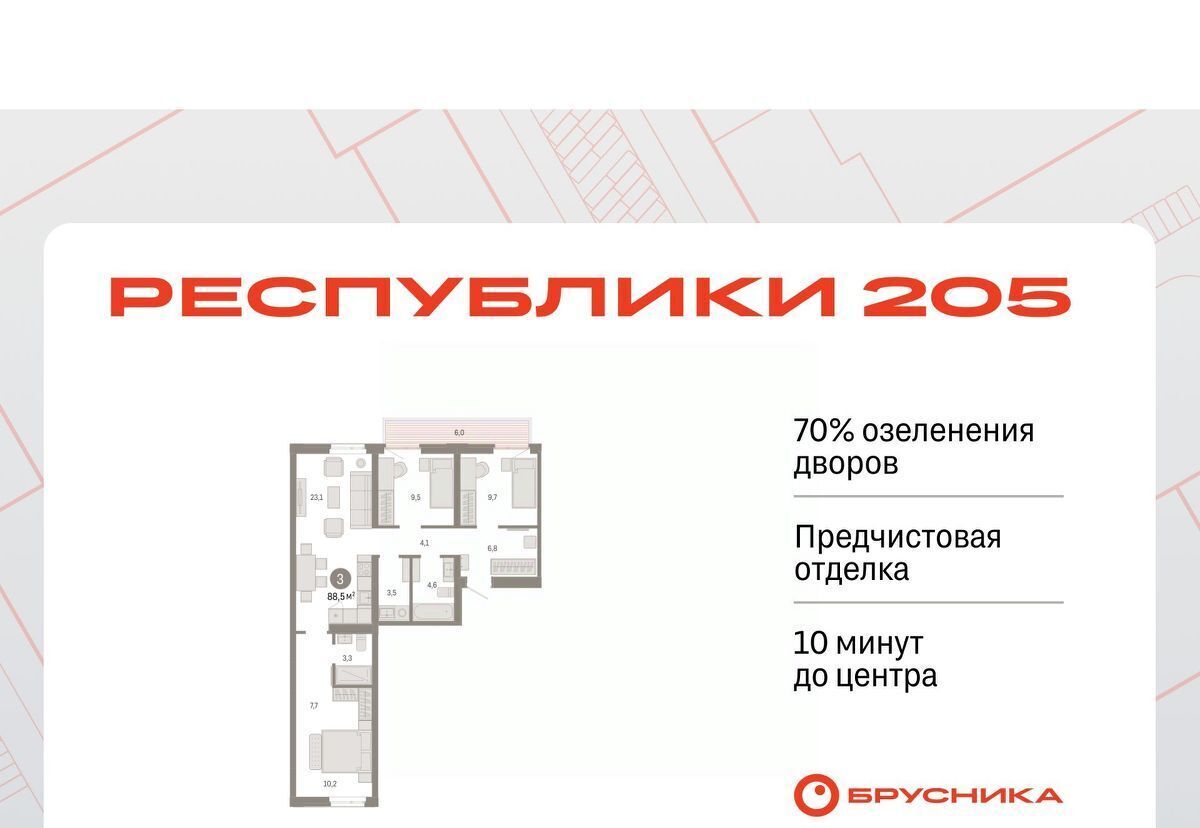 квартира г Тюмень р-н Ленинский фото 1