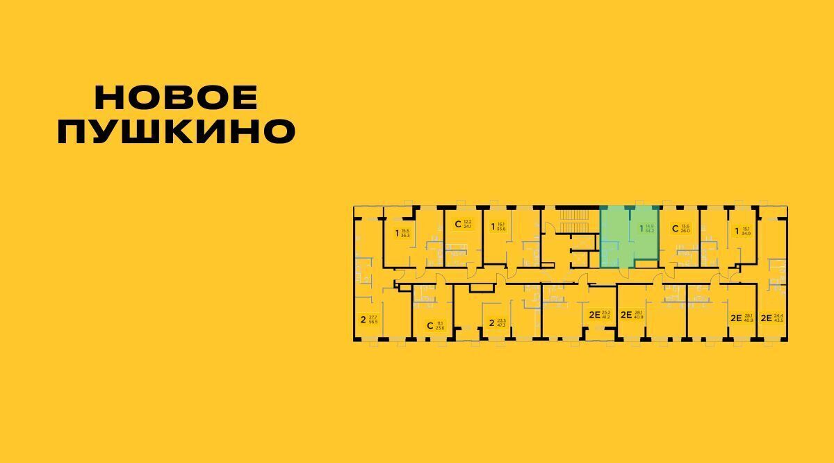 квартира г Пушкино ЖК Новое Пушкино к 23, Медведково фото 2