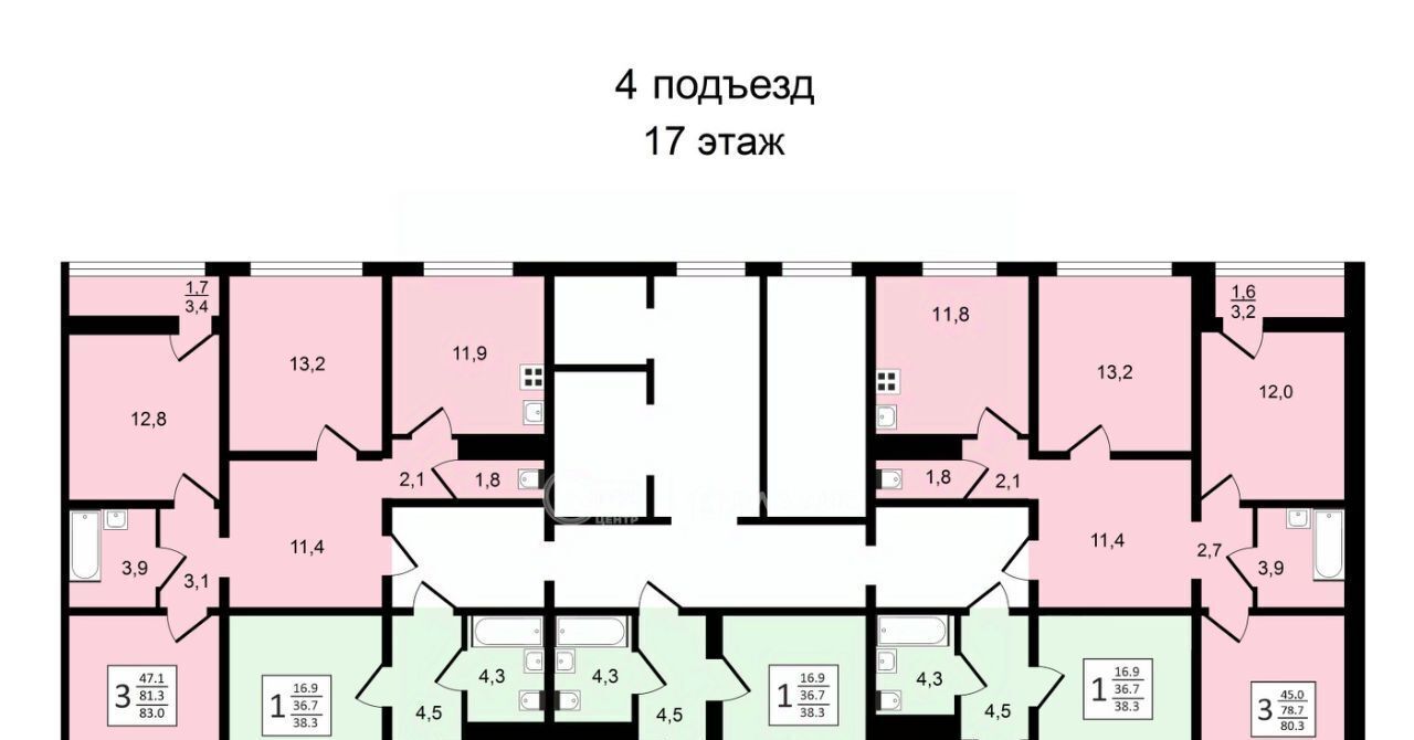 квартира г Воронеж р-н Центральный ул Пескова 8 фото 13