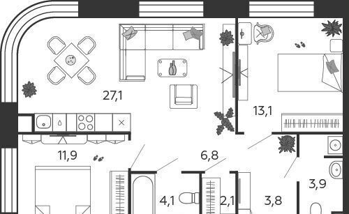 квартира г Москва метро ЗИЛ ул Автозаводская 23/70 фото 2