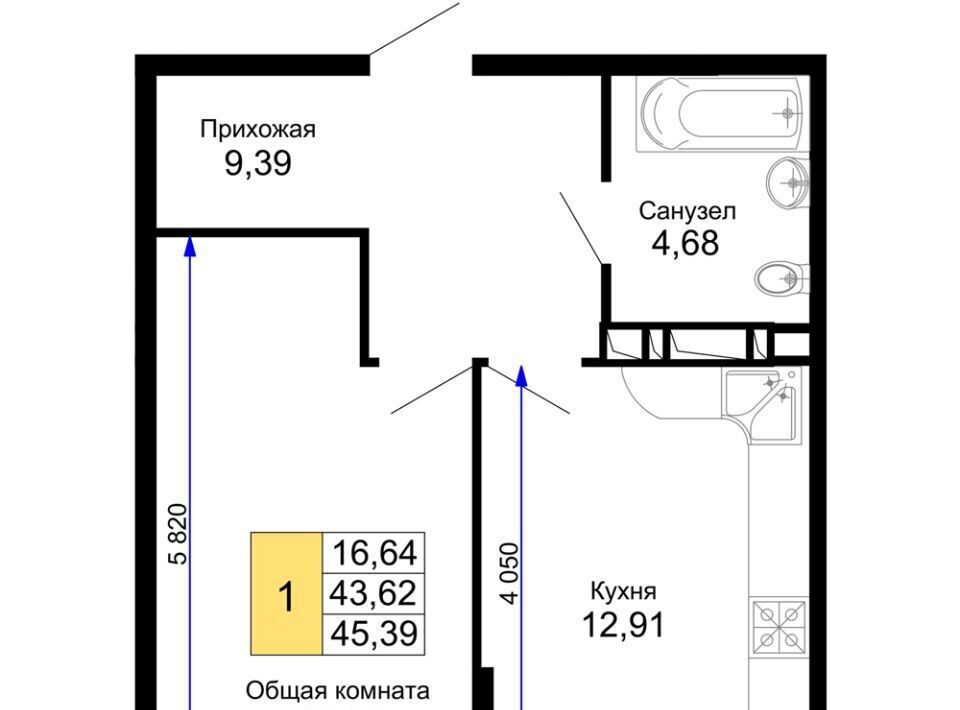 квартира г Краснодар р-н Прикубанский ул Ростовское Шоссе 30/7 фото 1