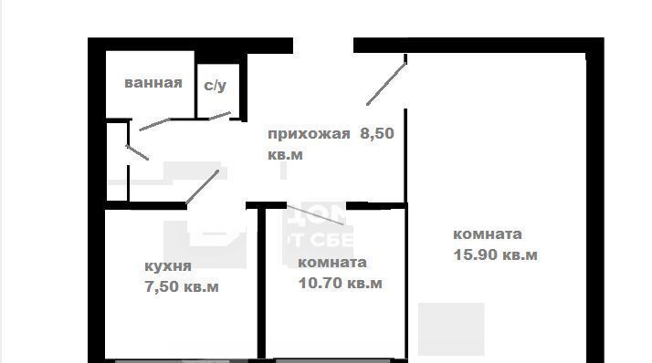 квартира г Санкт-Петербург метро Проспект Ветеранов ул Доблести 18к/1 фото 2