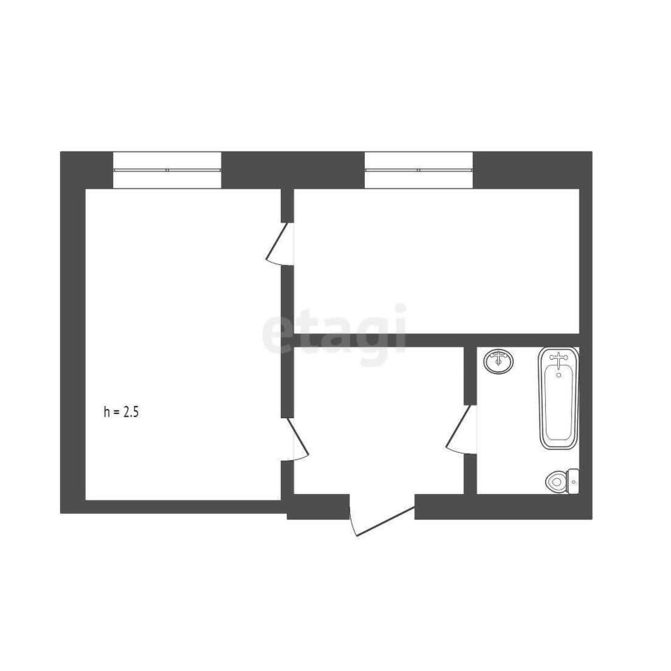 квартира г Юрга ул Леонова 6а фото 15
