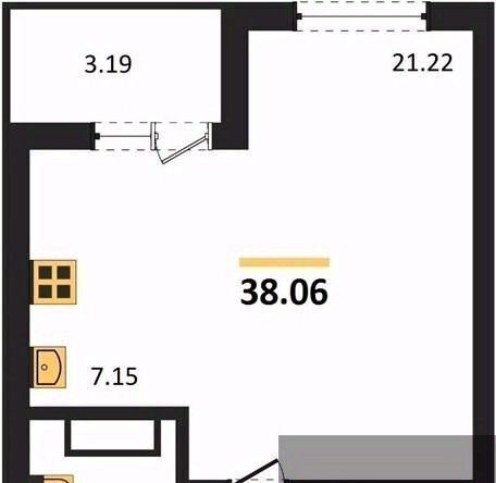 квартира г Воронеж р-н Центральный ул Ломоносова 116в ЖК «‎Городские сады» фото 1