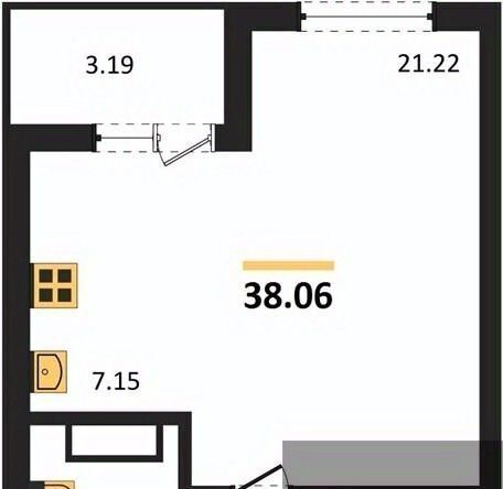 квартира г Воронеж р-н Центральный ул Ломоносова 116в ЖК «‎Городские сады» фото 1