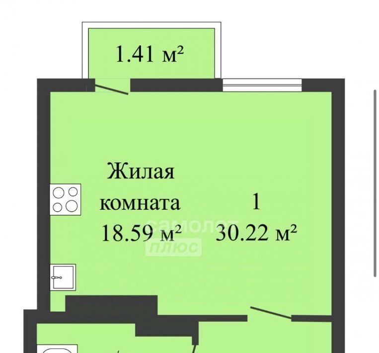 квартира г Ростов-на-Дону р-н Кировский пр-кт Соколова 68/118в 1 фото 1