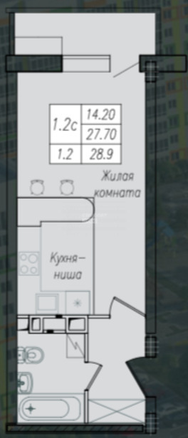 квартира г Курск р-н Сеймский ул Энгельса 154г фото 7