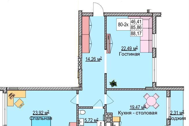 квартира р-н Зеленоградский г Зеленоградск ул Гагарина 87 фото 2