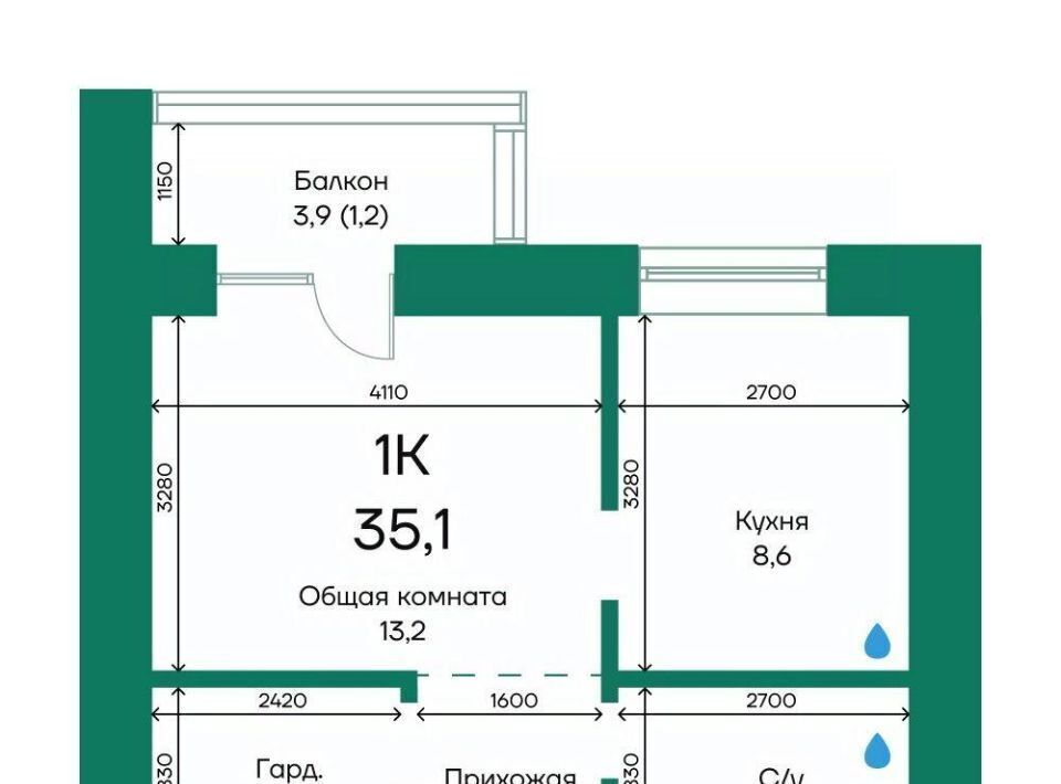 квартира г Барнаул р-н Индустриальный ул Просторная 390к/1 фото 1