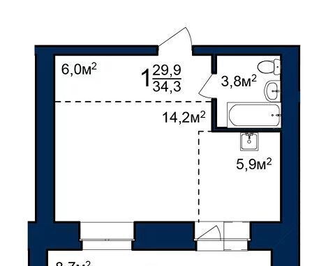 квартира г Благовещенск 224-й кв-л фото 1