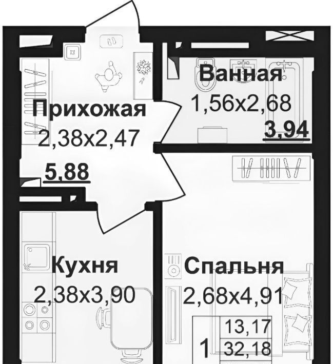 квартира г Уфа р-н Советский ул Пархоменко 156б фото 2