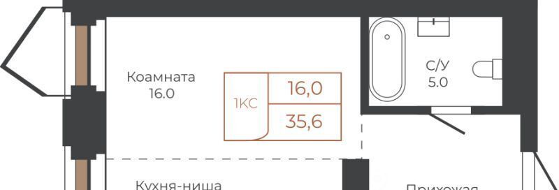 квартира г Барнаул р-н Центральный пл им В.Н.Баварина 8к/2 фото 1