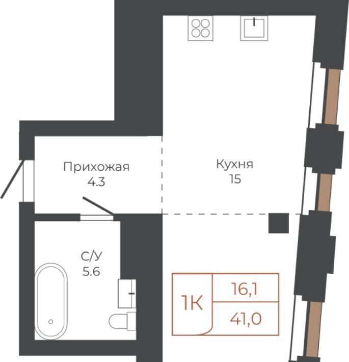 квартира г Барнаул р-н Центральный пл им В.Н.Баварина 8к/2 фото 1