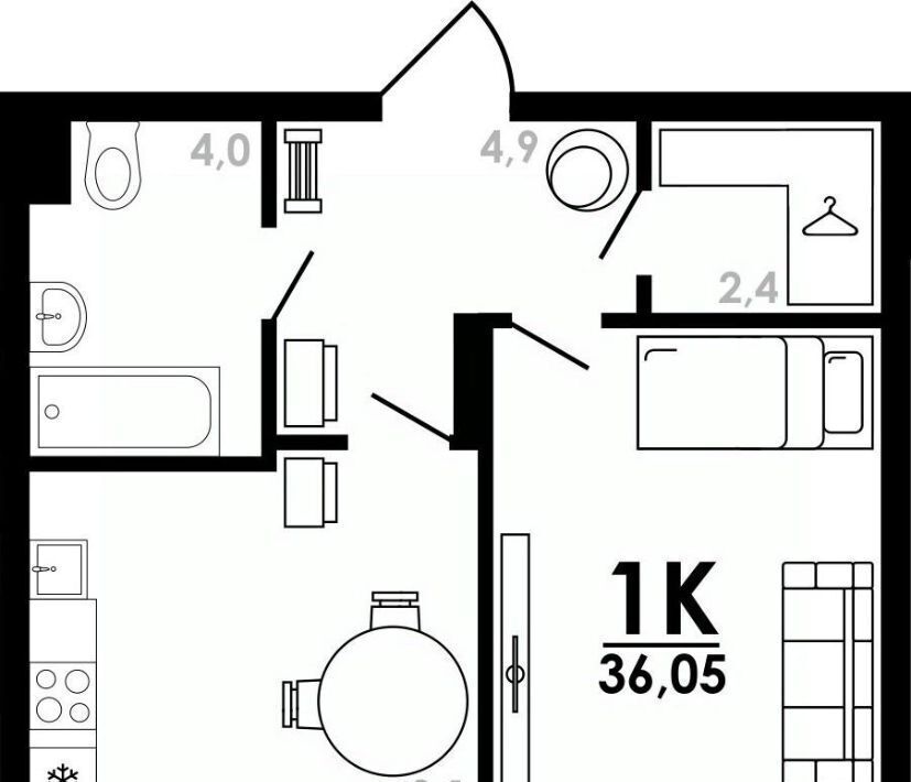 квартира г Нижний Новгород Парк культуры ул Коломенская 8к/4 фото 1