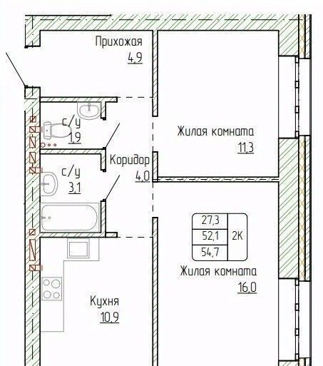 квартира г Новоалтайск ул Титова 6 фото 1