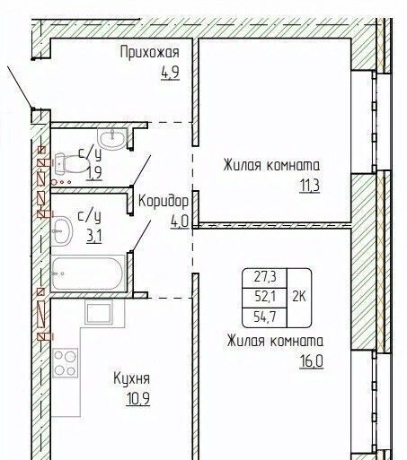 квартира г Новоалтайск ул Титова 6 фото 1