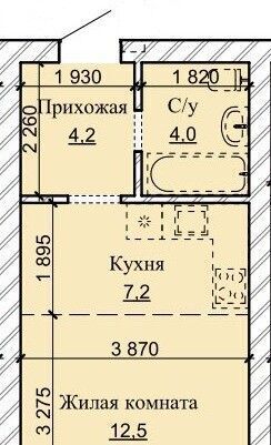 квартира г Барнаул рп Южный ул Герцена 17 фото 1