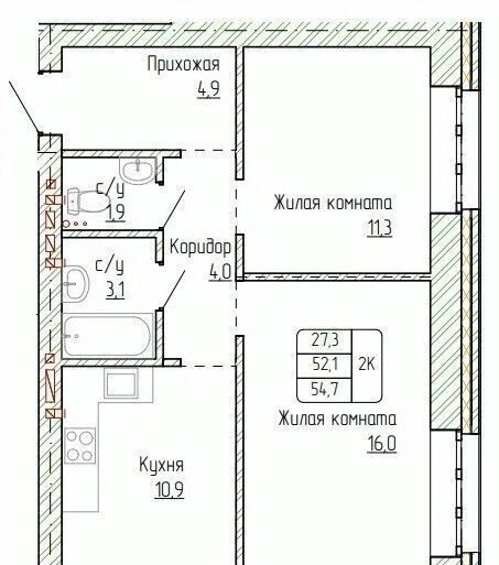 квартира г Новоалтайск ул Титова 6 фото 1