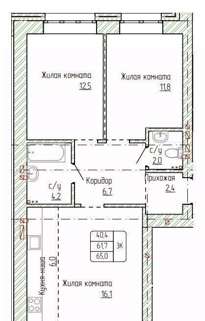 квартира г Новоалтайск ул Титова 6 фото 1