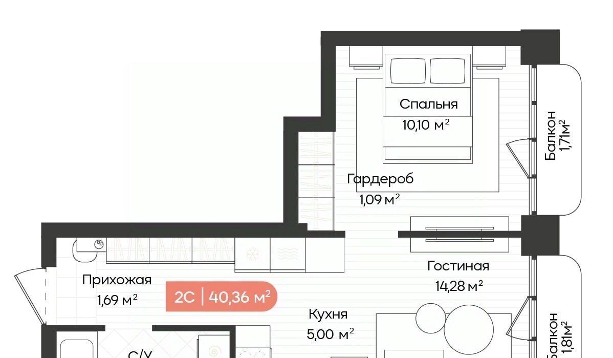 квартира г Новосибирск Речной вокзал Баланс жилой квартал фото 1