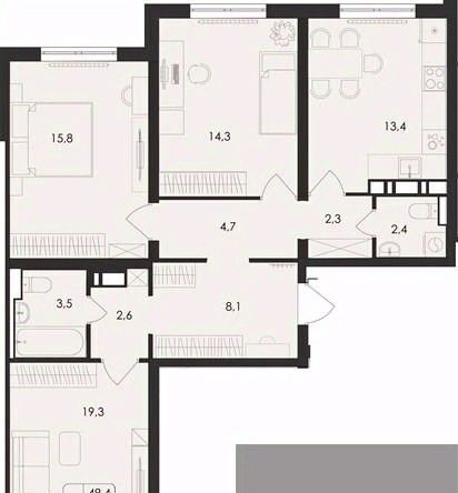 квартира г Воронеж р-н Центральный ул Загоровского 5/2 фото 1