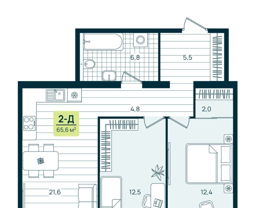 квартира г Нижневартовск К-2 кв-л фото 1