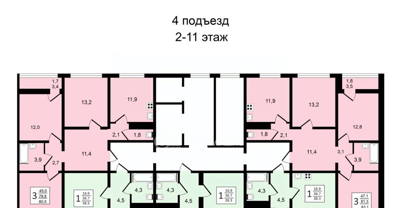 квартира г Воронеж р-н Центральный ул Пескова 6 фото 17
