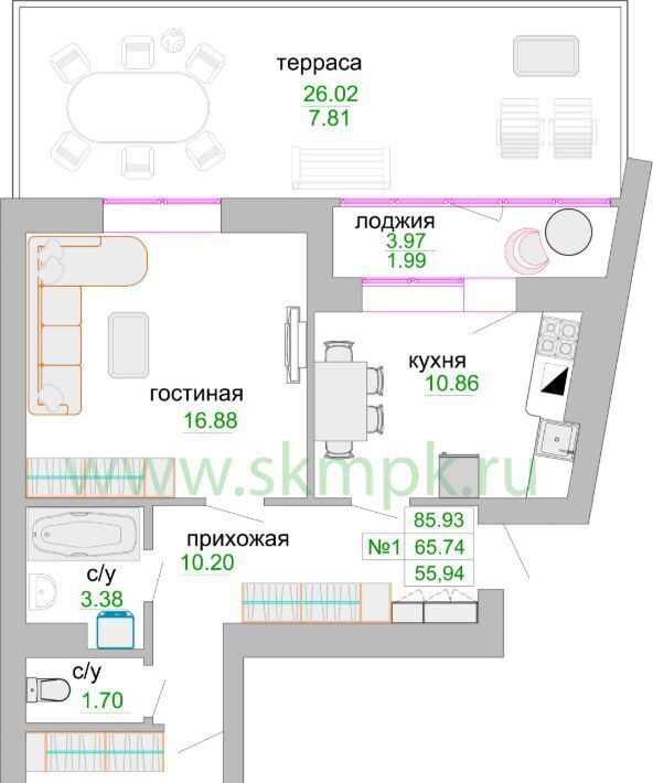 квартира р-н Зеленоградский г Зеленоградск ул Тургенева 16а фото 1