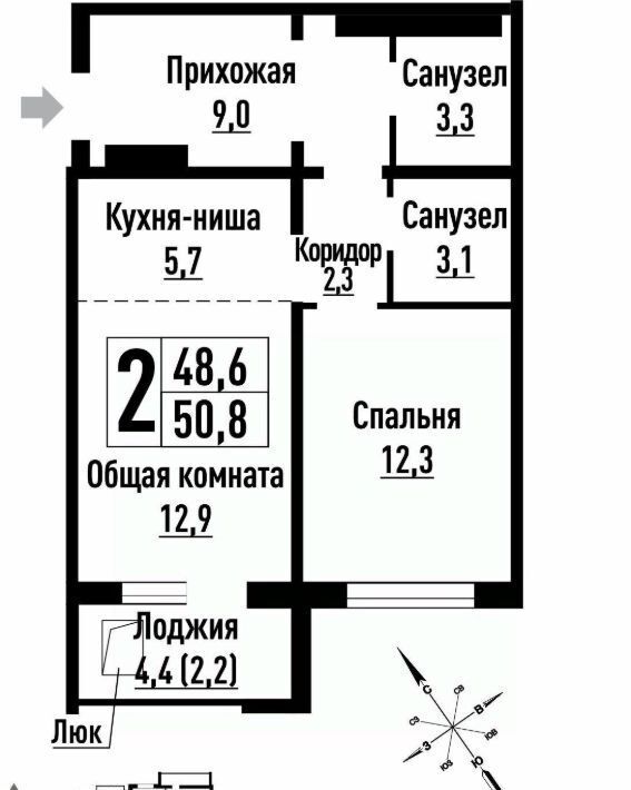 квартира г Барнаул р-н Индустриальный ул им В.Т.Христенко 5 фото 1