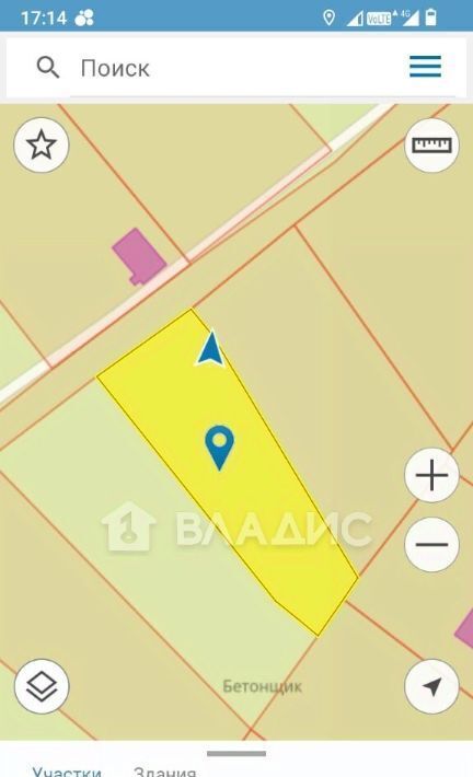 земля г Рязань р-н Октябрьский Бетонщик СТ, 115 фото 2