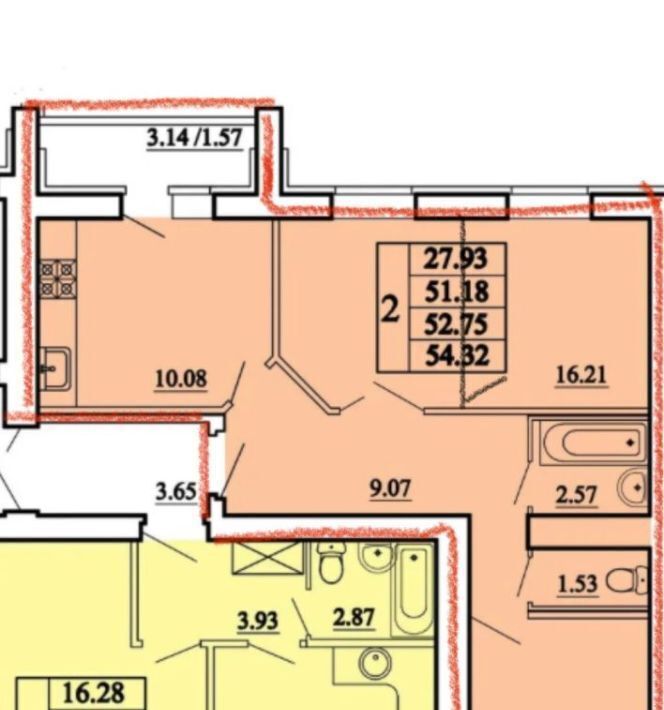 квартира г Саратов р-н Кировский ул им Оржевского В.И. 2 фото 2