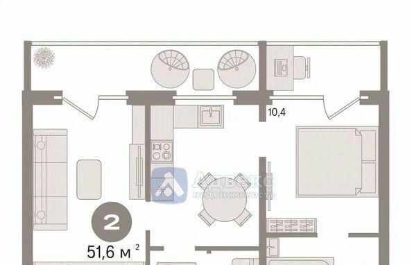 квартира г Тюмень р-н Ленинский ул Мельникайте 113 фото 2