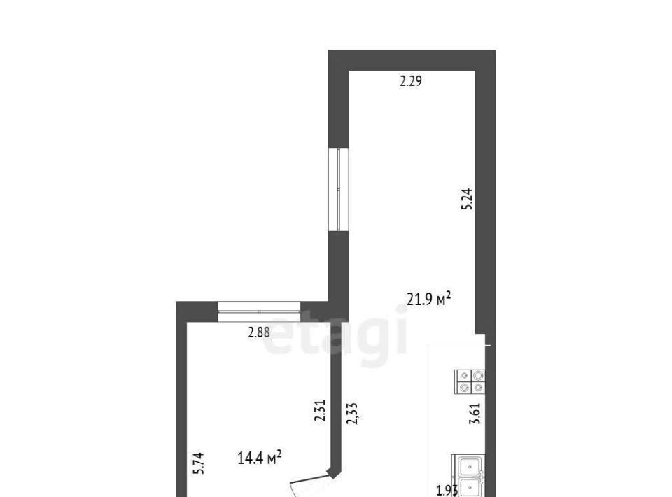 квартира г Тюмень р-н Центральный ул Газовиков 25к/2 фото 1