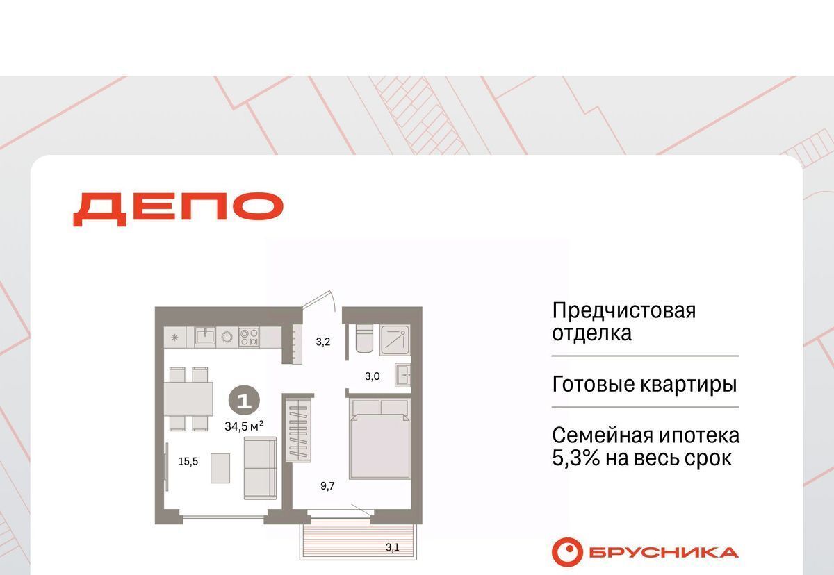 квартира г Екатеринбург Машиностроителей Старая Сортировка ЖК Квартал Депо Сортировочный жилрайон фото 1