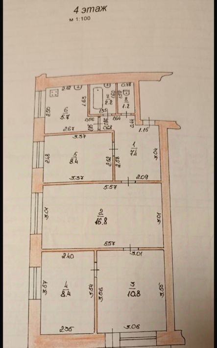 квартира г Тамбов р-н Октябрьский ул Мичуринская 165 фото 3