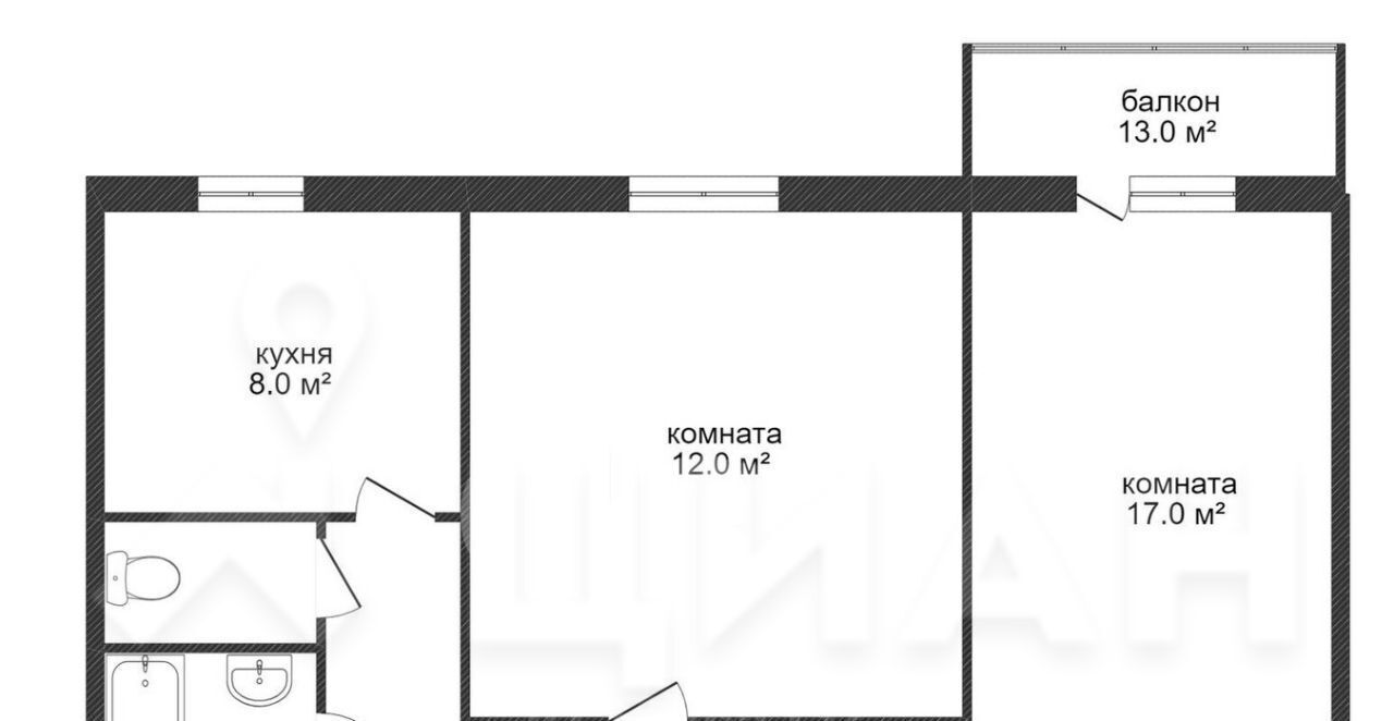 квартира г Красноярск р-н Советский ул Ястынская 17а фото 1