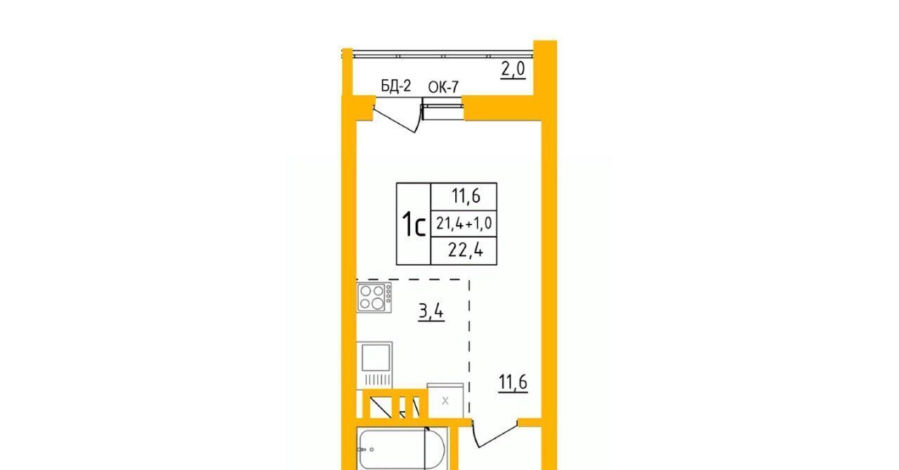 квартира г Уфа р-н Калининский ул им. Фронтовых бригад 15/1 фото 1