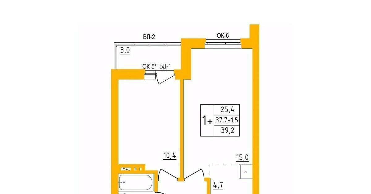квартира г Уфа р-н Калининский ул им. Фронтовых бригад 15/2 фото 1