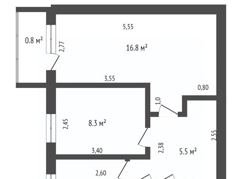 квартира г Ухта ул Октябрьская 29 фото 2
