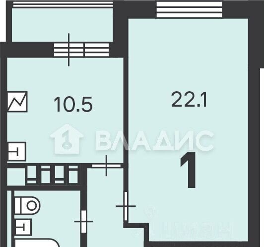 квартира г Москва метро Крымская ул Дмитрия Ульянова 47 фото 15