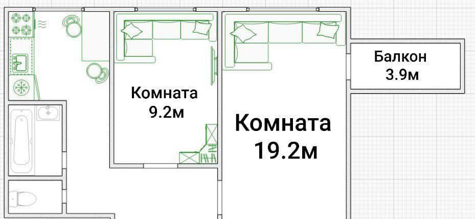 квартира г Лыткарино Томилино, 5-й мкр, 1-й кв-л, 12 фото 10