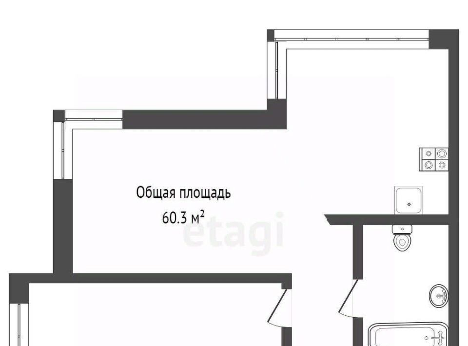 квартира г Кемерово р-н Заводский ул Большевистская 1а фото 2