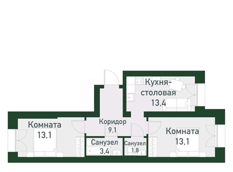 квартира г Екатеринбург Чкаловская Твоя Привилегия жилой комплекс фото 1