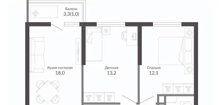 квартира г Новороссийск р-н Центральный ул Куникова 47г фото 1