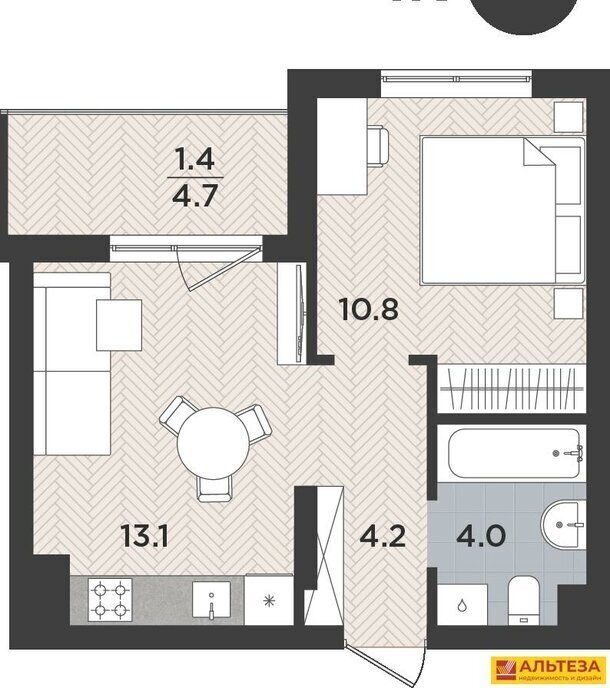 квартира г Калининград р-н Московский ул Тихорецкая 16ак/3 фото 1