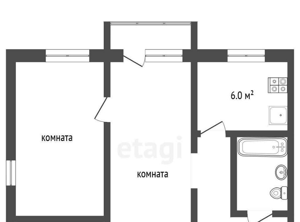 квартира г Рыбинск р-н Южный ул Ухтомского 8 п р фото 2