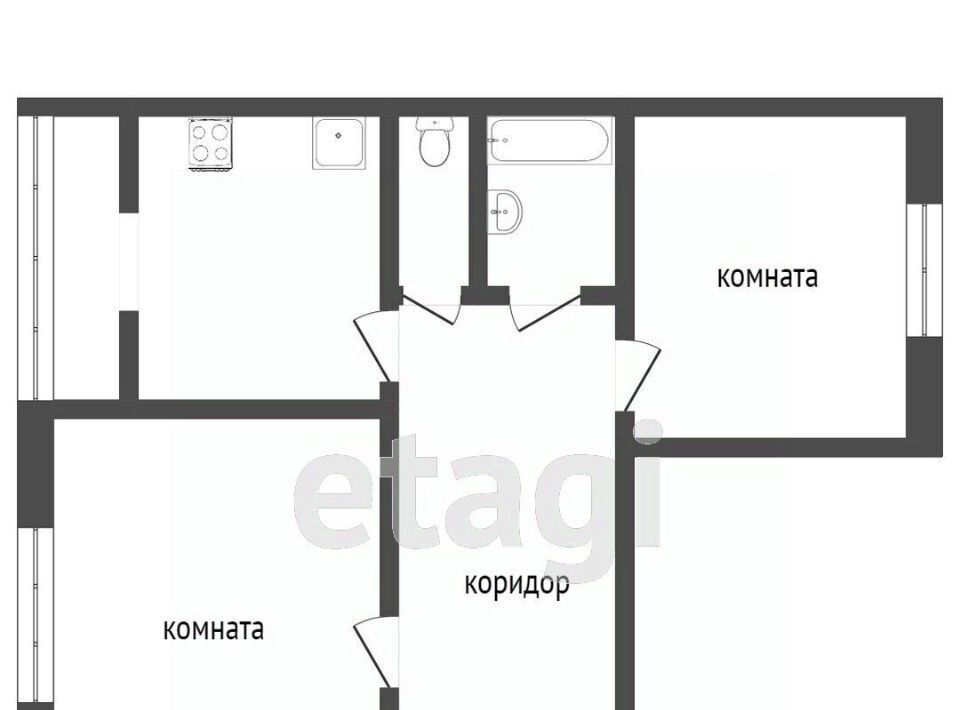 квартира г Сосногорск ул Гоголя 9 муниципальное образование фото 2